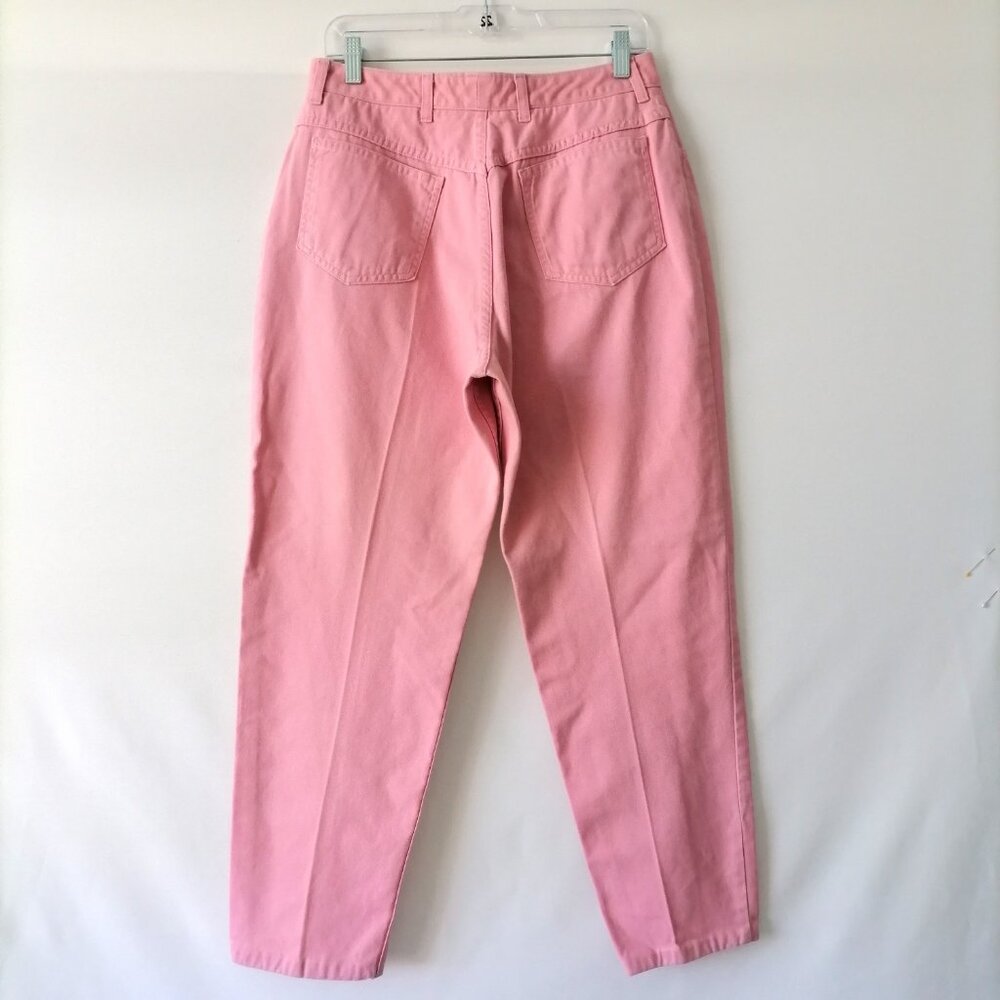 Vintage Talbots Pink 5-Pockes Denim High Rise Mom Jeans Petites Size 14 - Picture 2 of 7